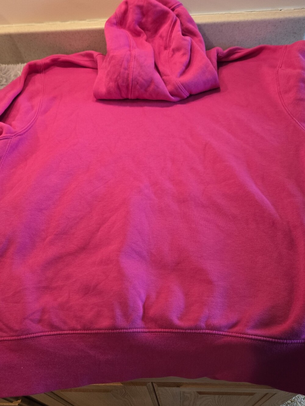 Nike Pink Pullover Hoodie with Swoosh Size Large - Picture 14 of 15